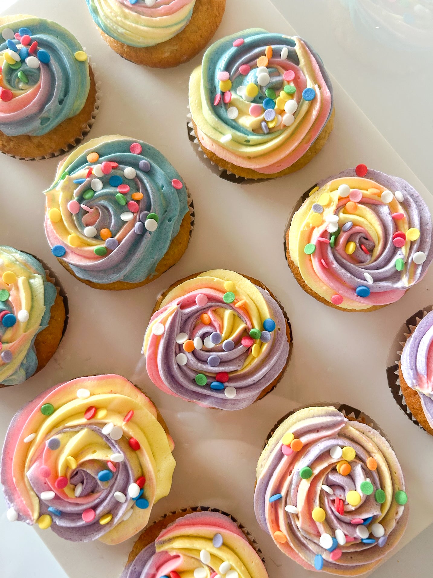 Rainbow Cupcakes
