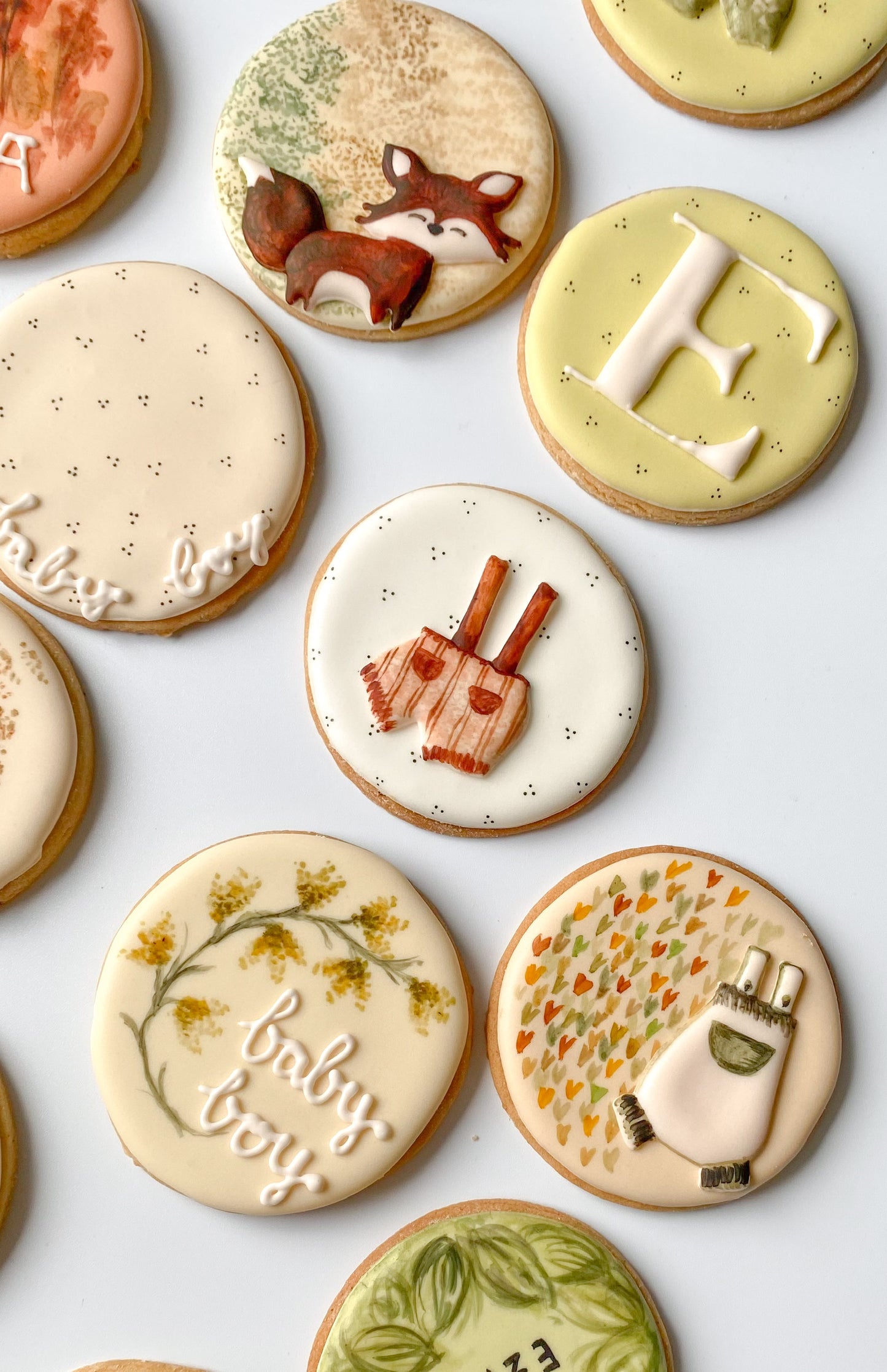 Woodland-Themed Baby Shower Biscuits