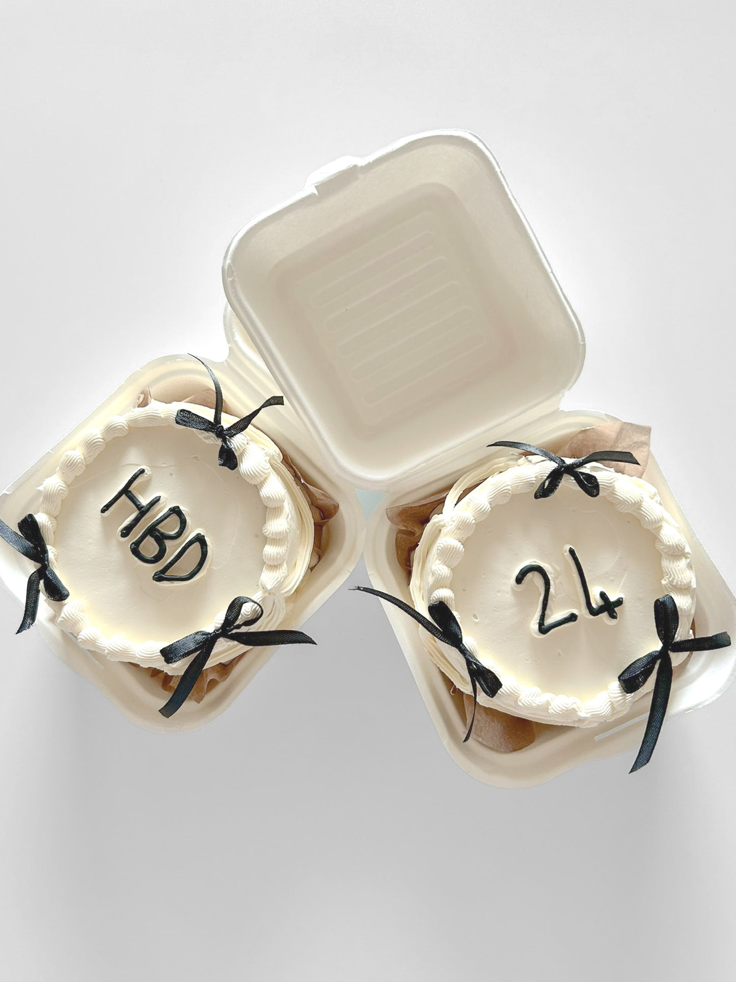 Black & White Lunch Box Cake