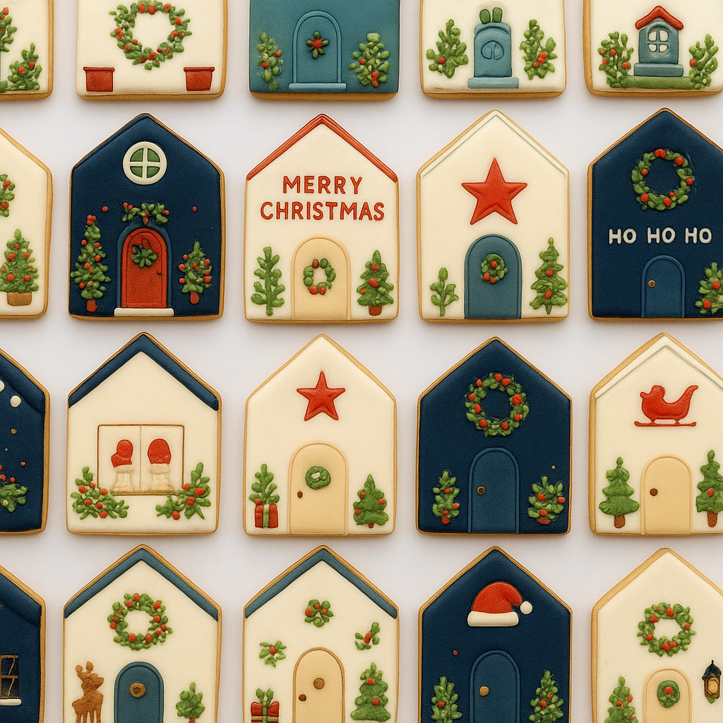 Christmas House Cookies