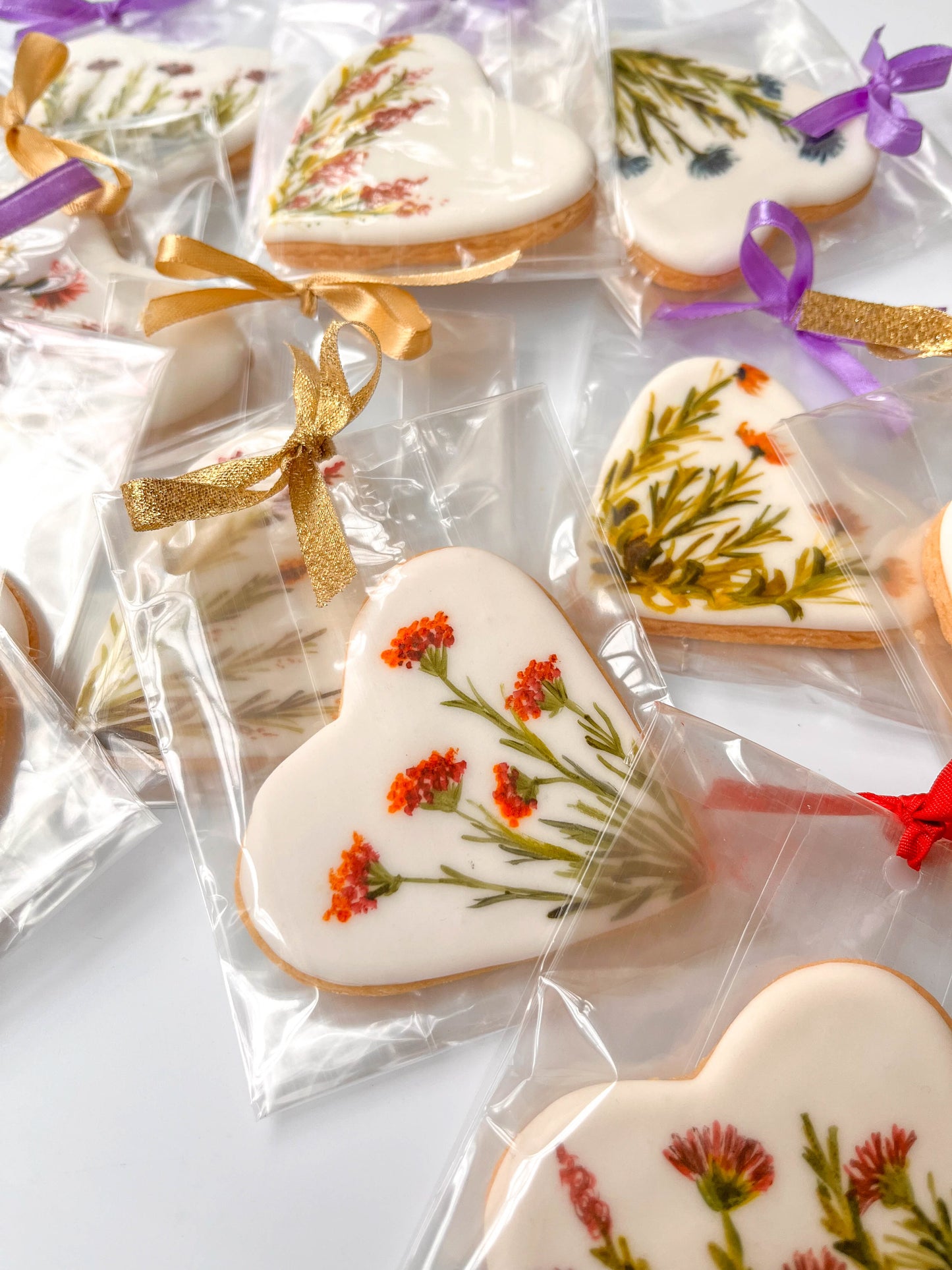 Hand-Painted Wildflower Biscuits
