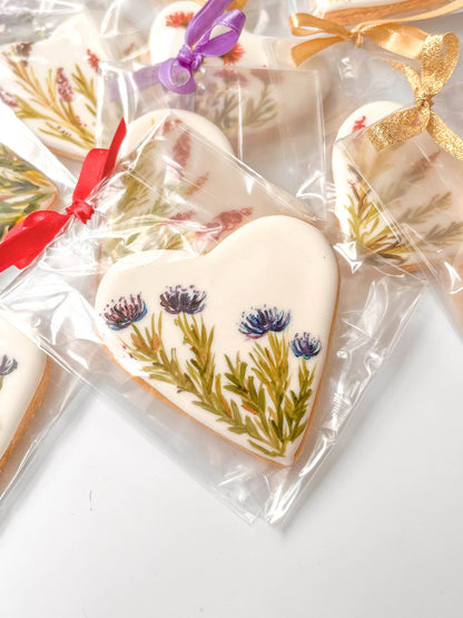 Hand-Painted Wildflower Biscuits
