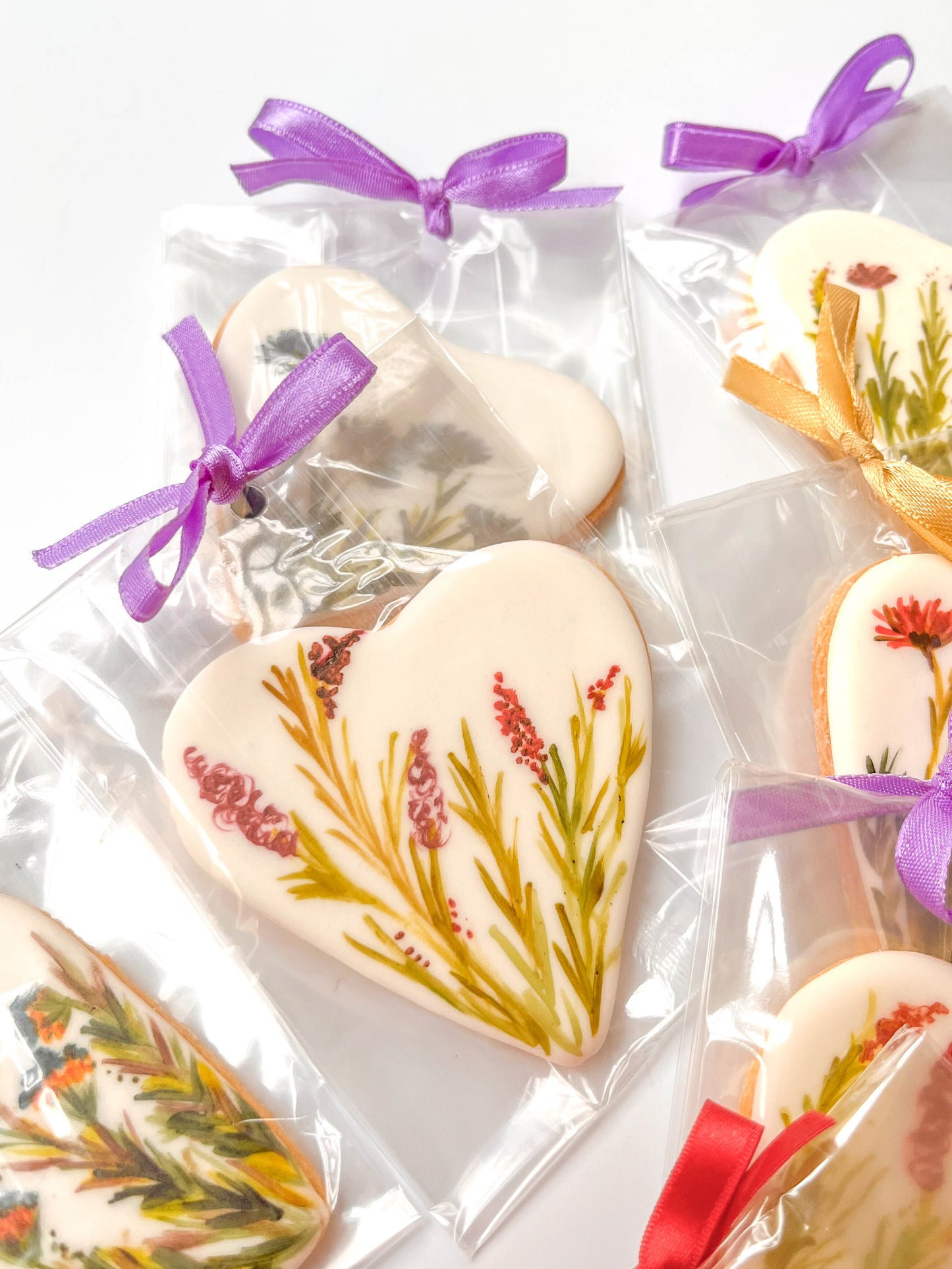 Hand-Painted Wildflower Biscuits