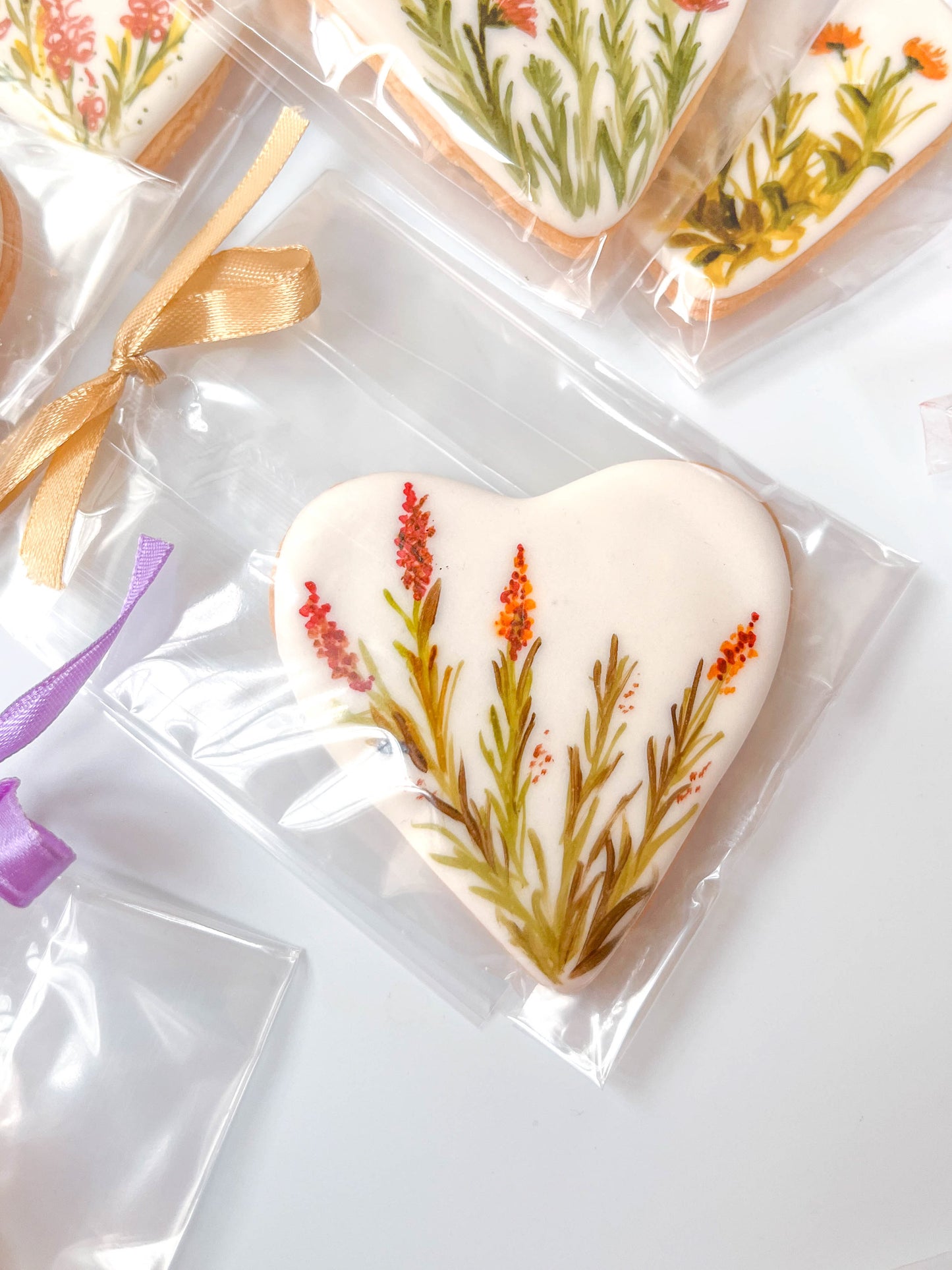 Hand-Painted Wildflower Biscuits