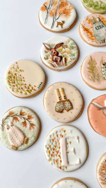 Woodland-Themed Baby Shower Biscuits