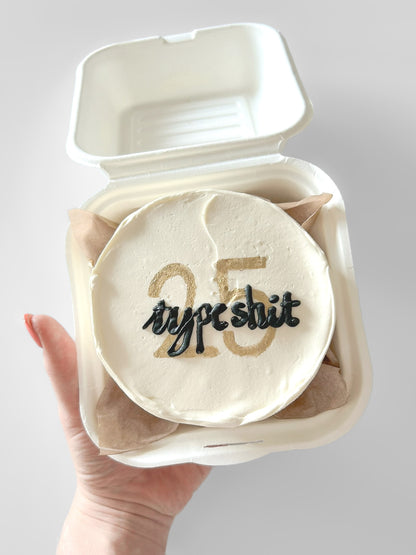 Black & White Lunch Box Cake